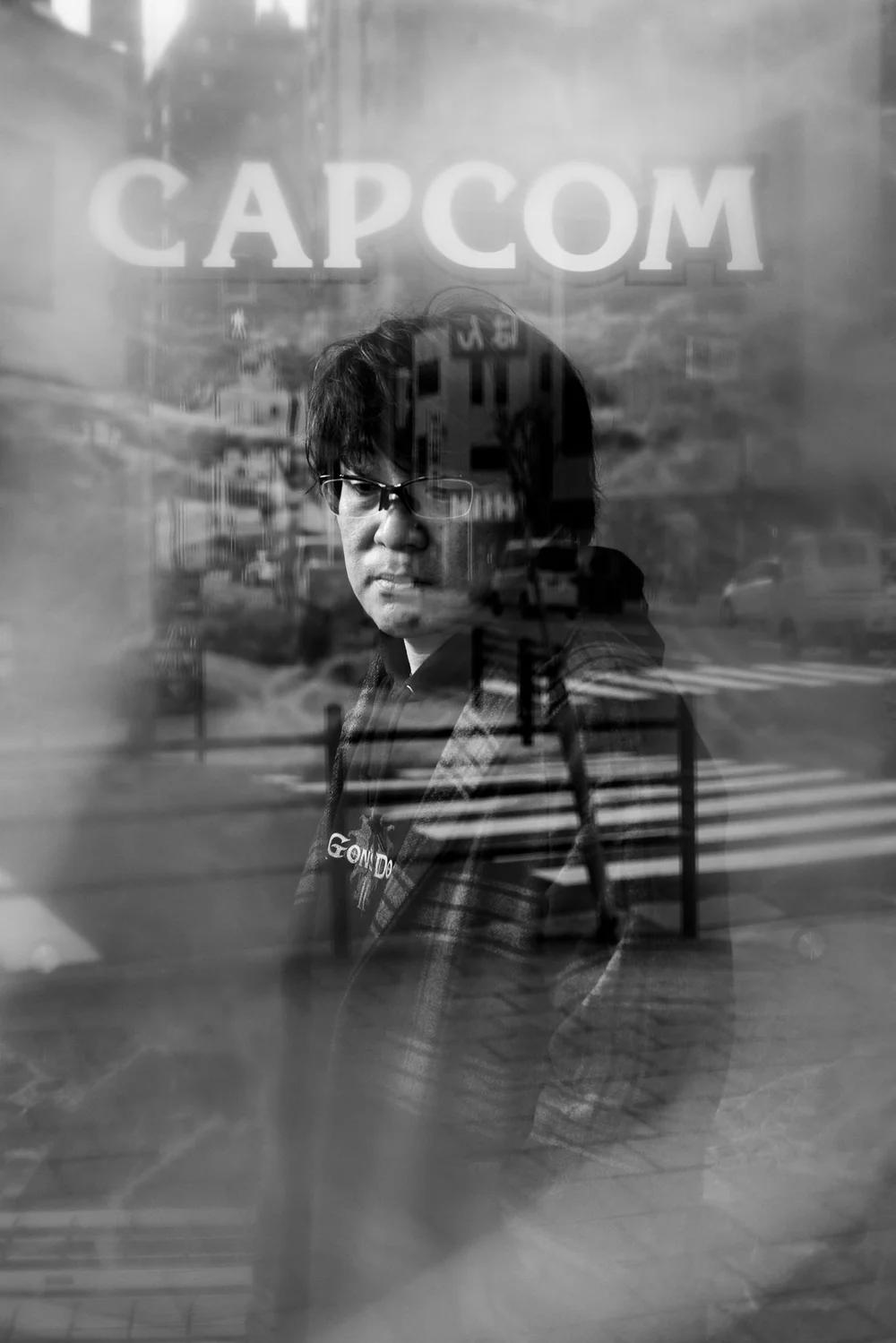  Portrait of Hideaki Itsuno outside of Capcom Headquarters in Osaka, Japan. 