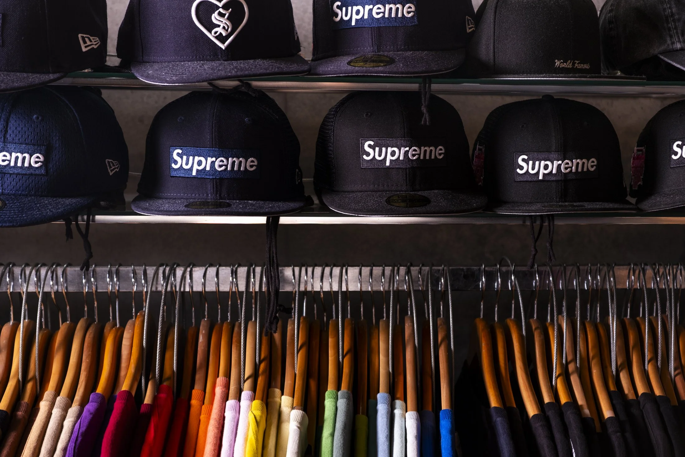 Supreme clothing found at 2nd Street in Tokyo, Japan