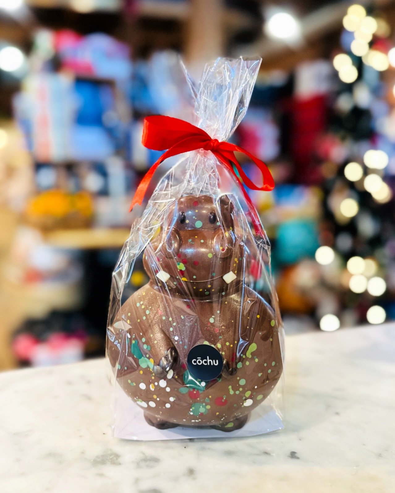 ✨🎄🦛 Hip-Hippo-ray! @cochuchocolate hippos are here!

A Christmas favourite, these sweet darlings are made from couverture chocolate and filled with sponge toffee. Yum!

We only have a few&hellip; see you soon!

#yum #christmas #chocolate