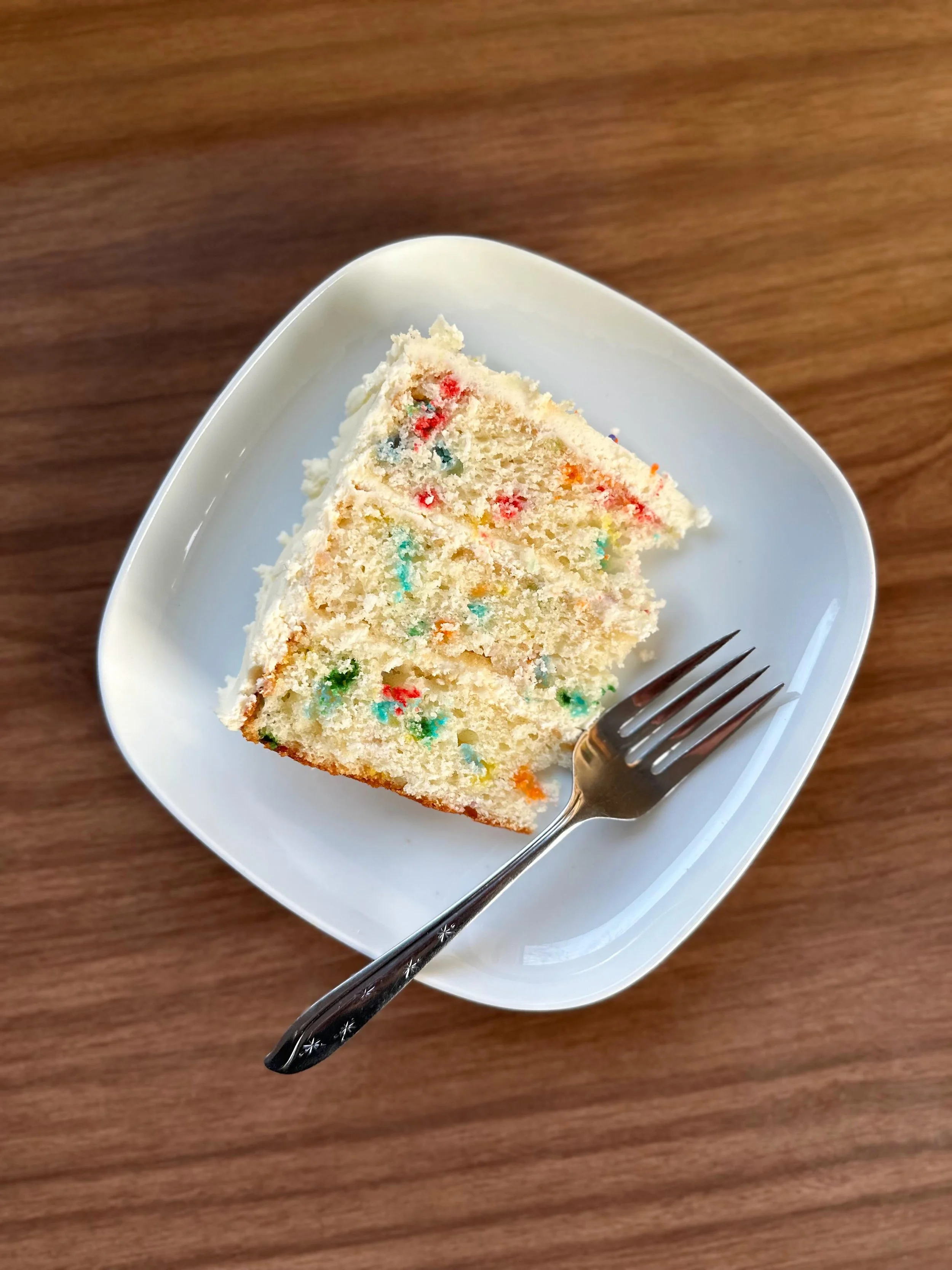 ✨🌈 It&rsquo;s the first Friday in June and the Recipe of the Week is sweet, delicious fun! Don&rsquo;t you just love sprinkles? They are so utterly joyful! Add a handful to this classic white cake and make the birthday / graduation / Pride Month des