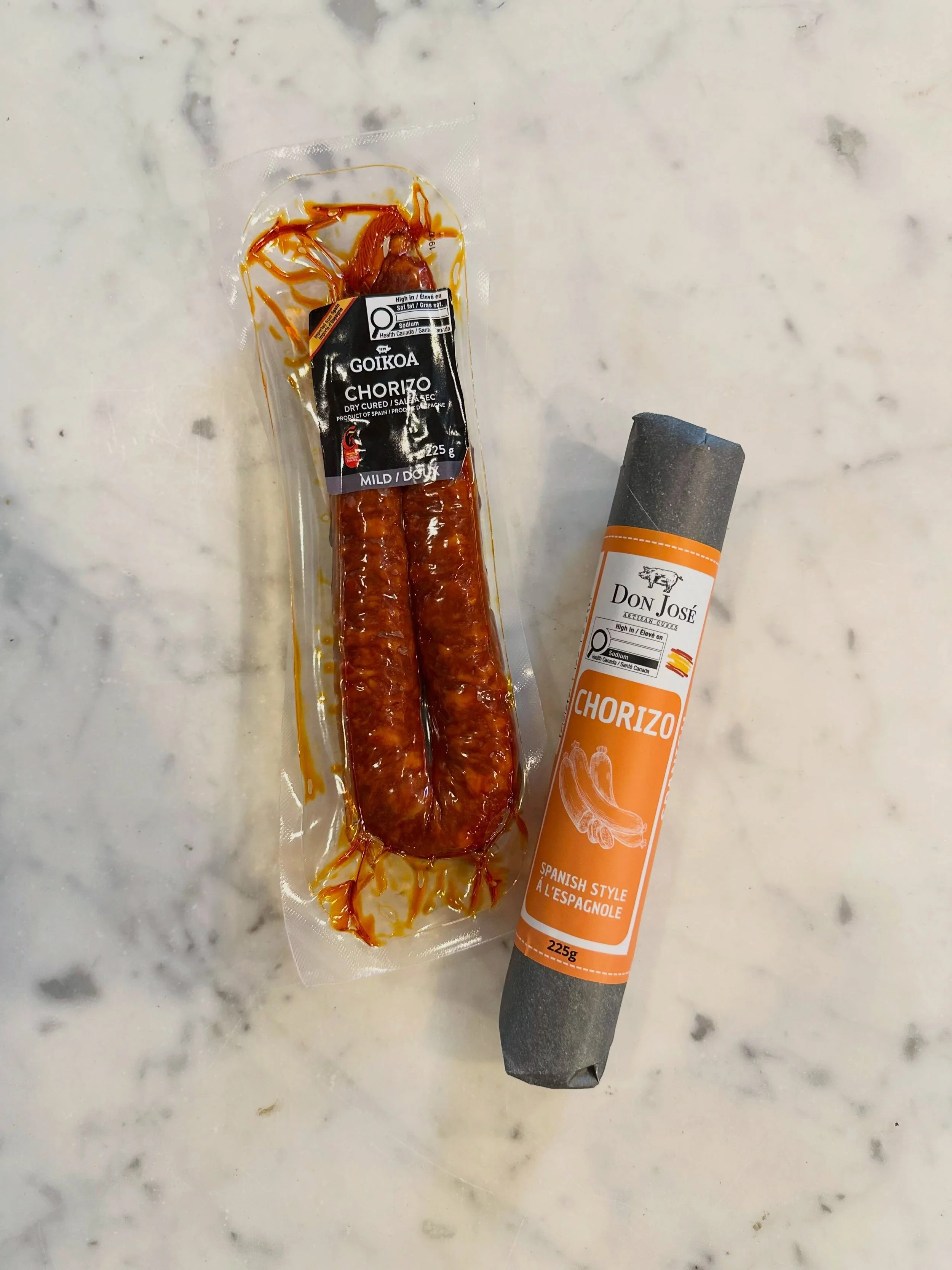 ✨🐽 C H O R I Z O  is a flavourful, spiced pork sausage available in two styles: Mexican which is typically raw,crumbly and Spanish a dry-cured firm version like salami. 
 
Try adding it to your favourite tacos, eggs, paella, and soups. 

@donjoseart