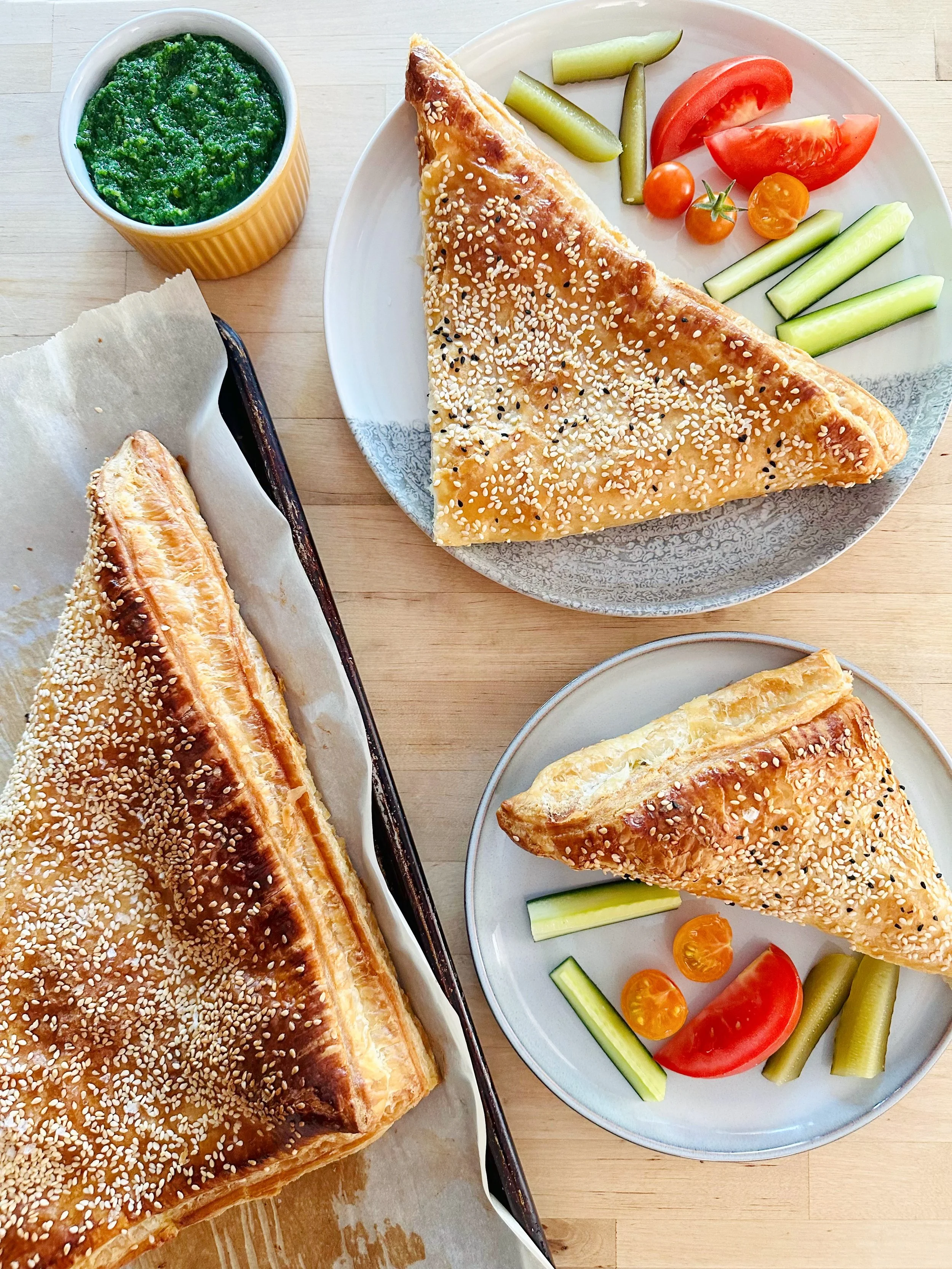 ✨The Recipe of the Week is here, and it&rsquo;s a showstopper! Crisp, buttery puff pastry filled with savoury ingredients; it&rsquo;s simple to make, incredibly flavourful, and feeds a crowd. From the pages of Zariz by Adeena Sussman, we give you thi