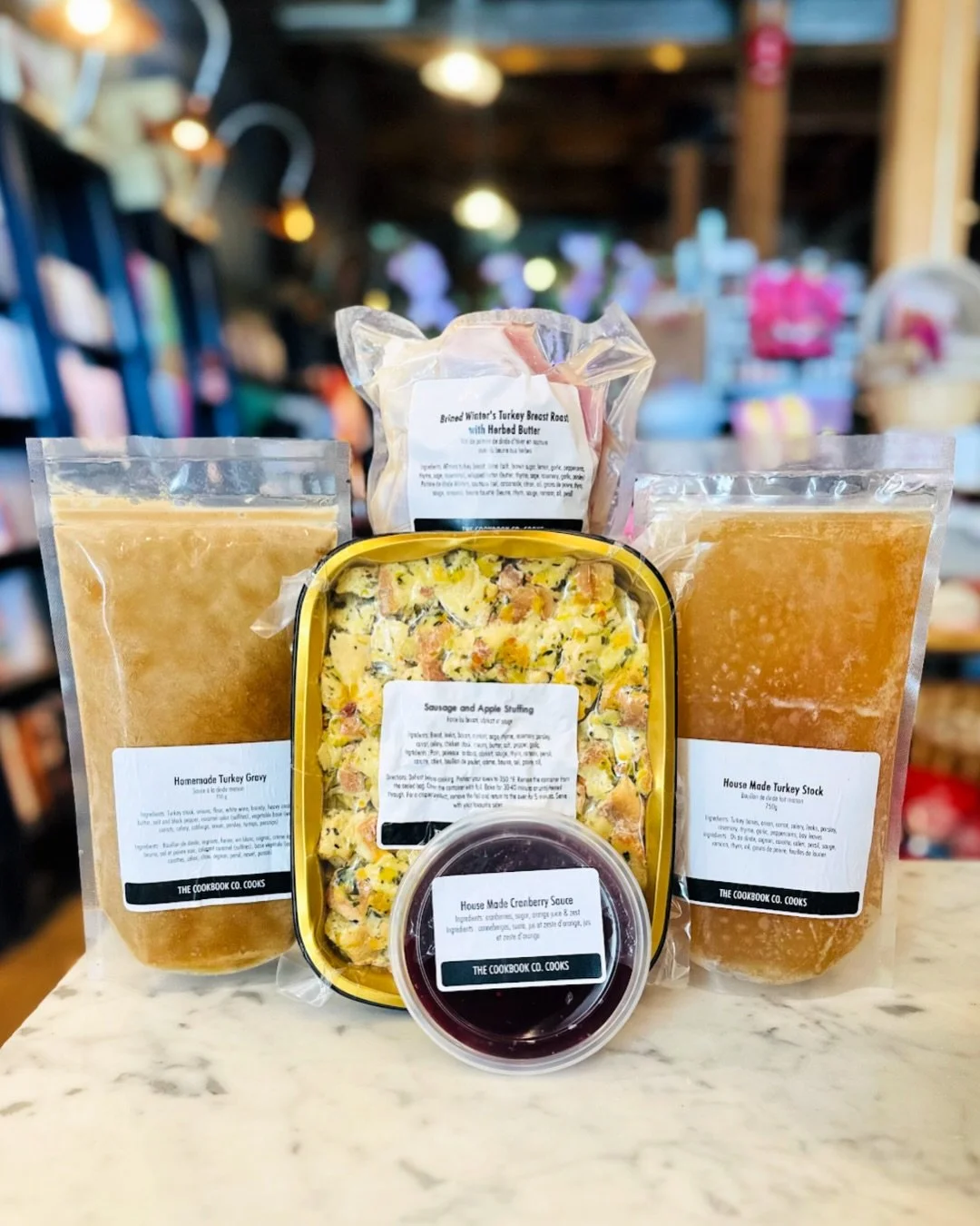🍂Thanksgiving items are here! 

We have a bunch of delicious house-made favourites for your Thanksgiving table. 

Menu

🦃 Brined Winter&rsquo;s Turkey&nbsp;Breast Roast with Herbed Butter
Serves up to 6 people -&nbsp;depending on weight
Note: the r