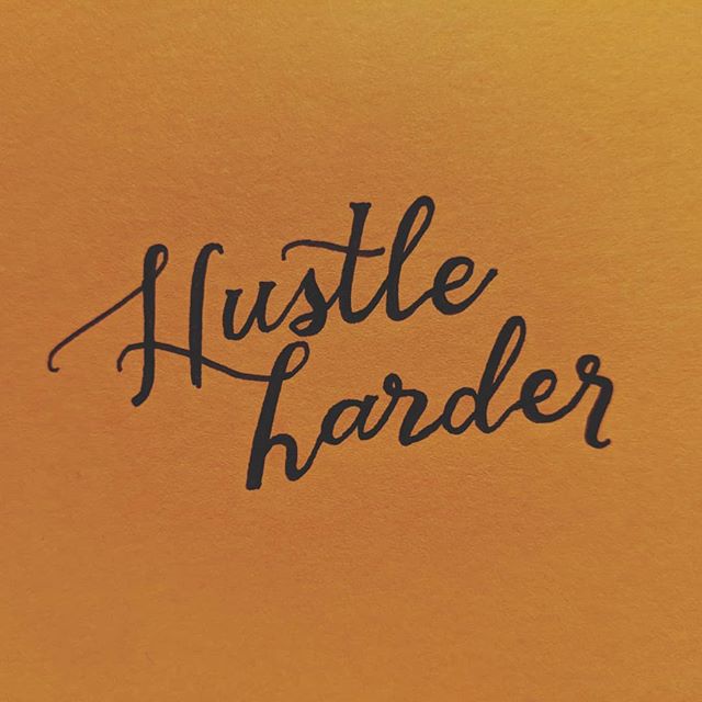 Hustle hard for what you want so when you get to the other side you can say "hell yes - I fucking did it!" #type #typer #typography #typographia #typespire #typespiration #typegang #typematters #handlettered #handlettering #handdrawn #handdrawntype #calligraphy #calligraphia #typeart