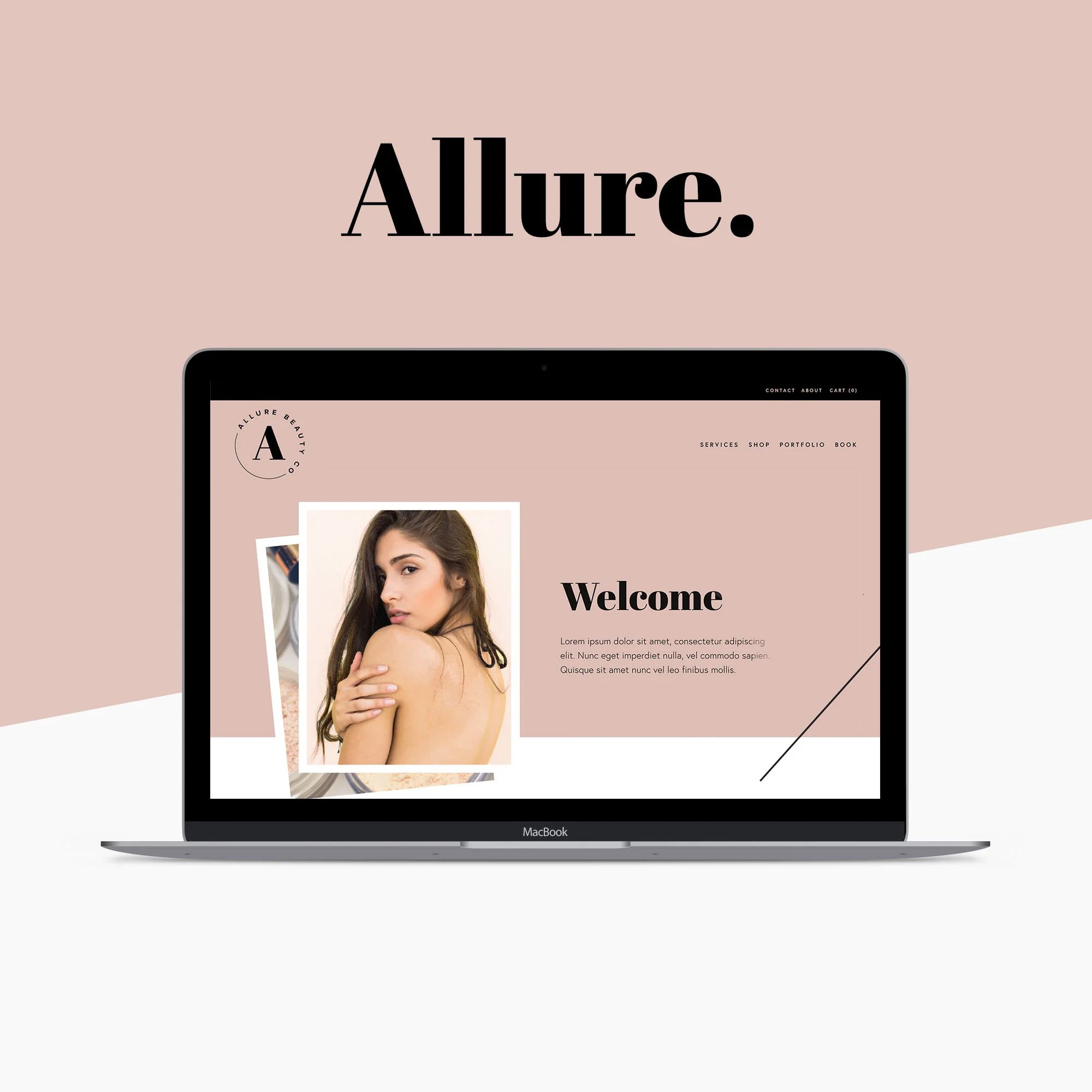Allure Squarespace Website Template by Big Cat Creative