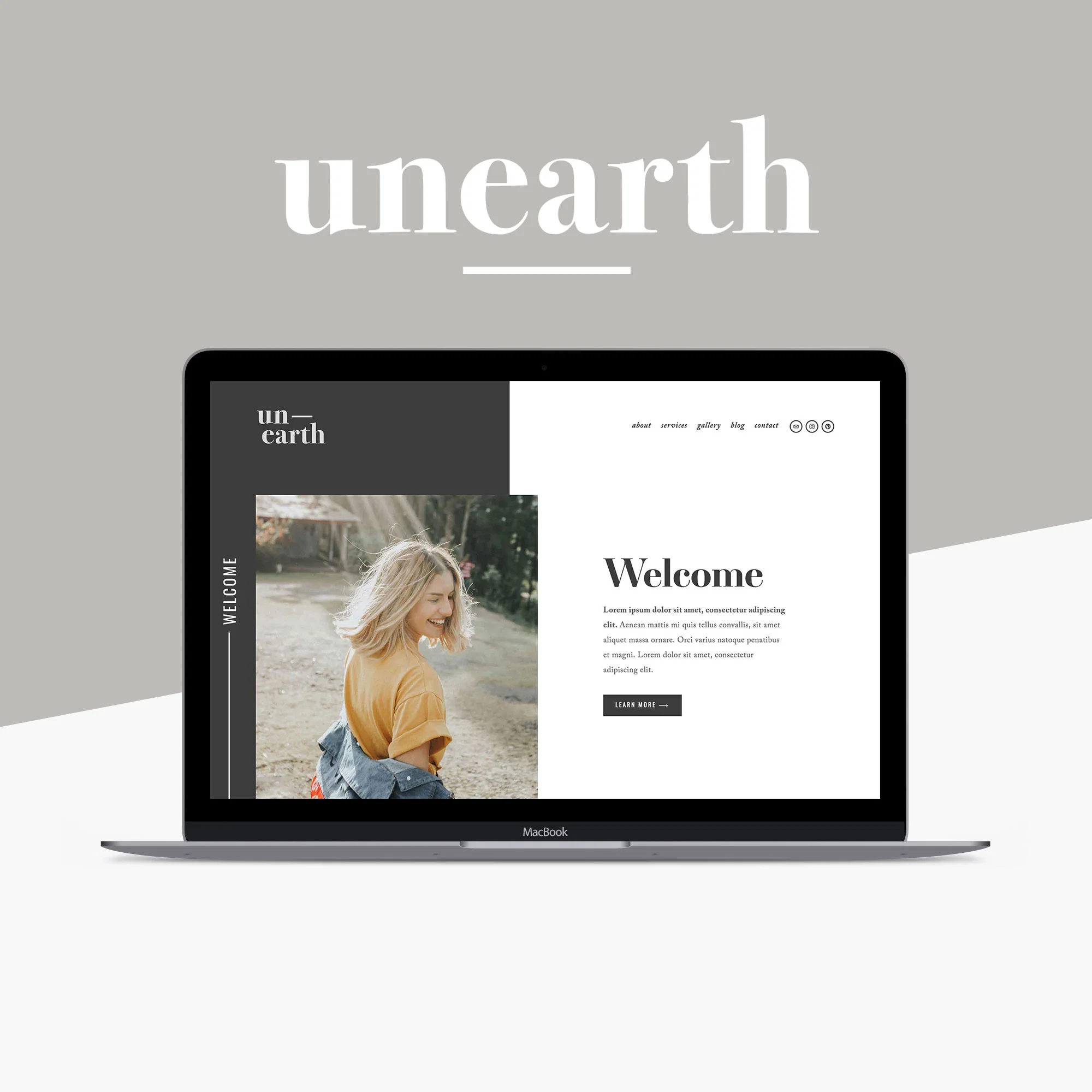 Unearth Squarespace Website Template by Big Cat Creative