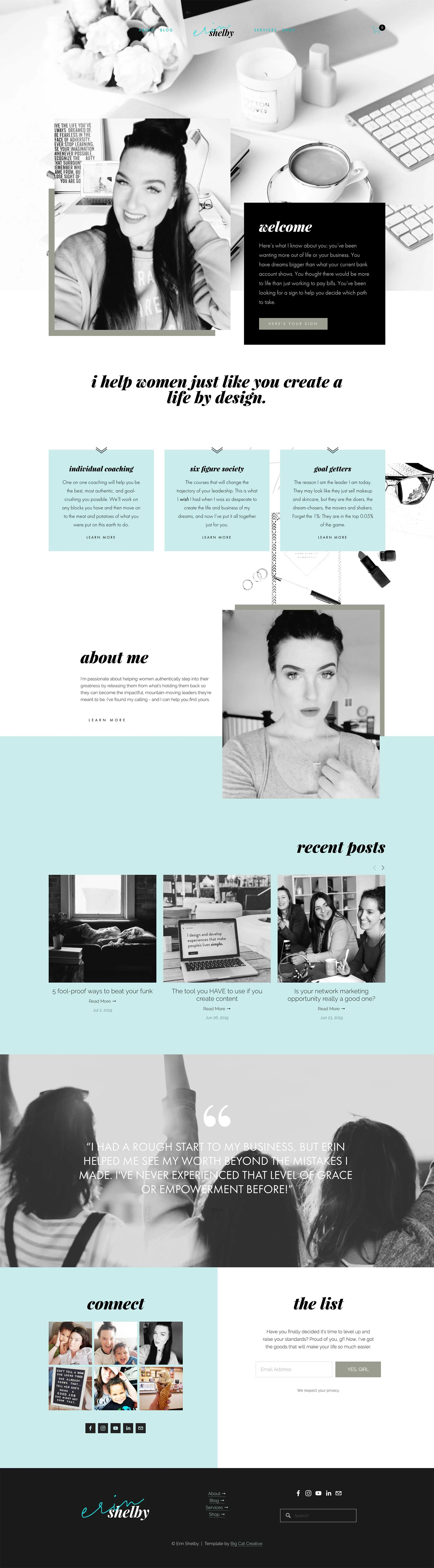 Iris Squarespace Template by Big Cat Creative - Easy to use Squarespace Template Kits - Squarespace Template | Squarespace Theme | Squarespace Website Design | Squarespace Template for Sale | Website Template | Website Theme | Modern Website Design | Squarespace Inspiration | Website Layout | Blog Design | Minimal Web Design | Squarespace Kits | Templates #squarespace #webdesign #design