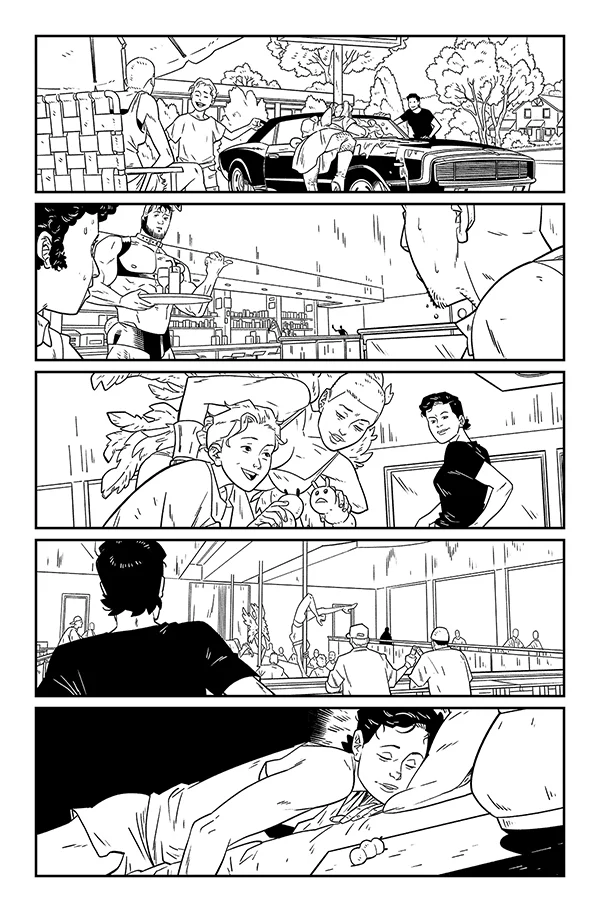 Daniel Hillyard’s inks for THE RIDE: BURNING DESIRE #2, page 6