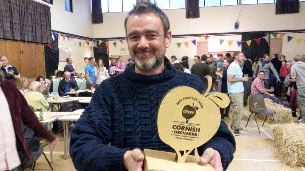 James Coggan wins the Amateur Cider Maker's competition for the second year running.