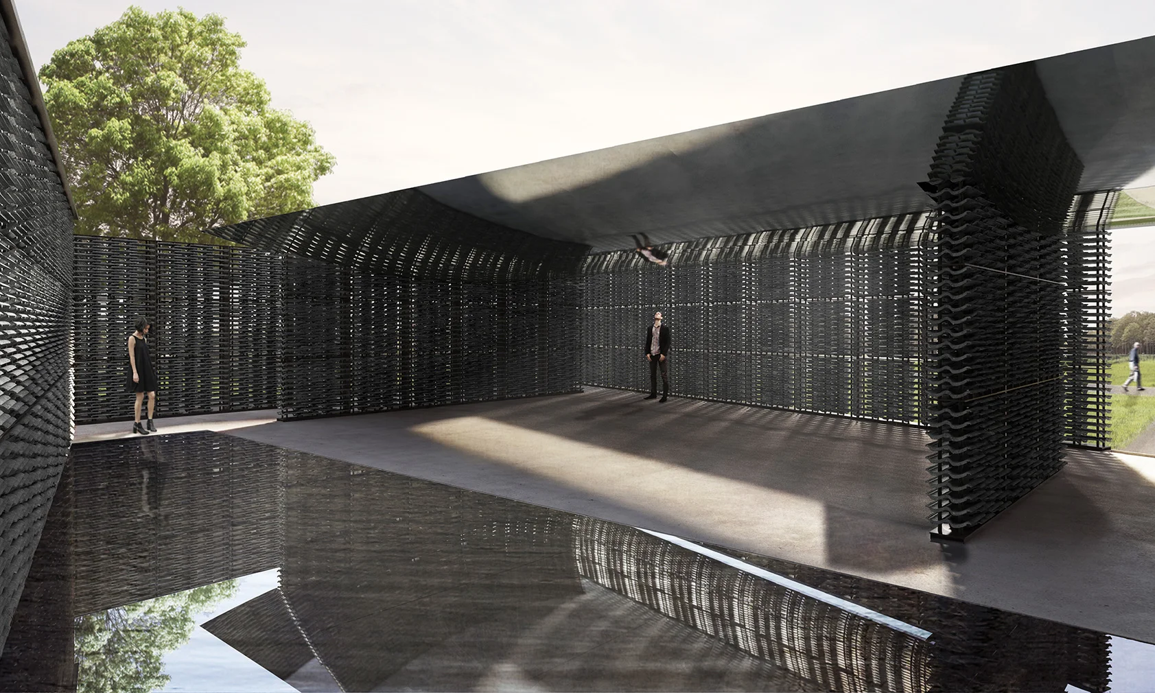 Serpentine Pavilion 2018 designed by Frida Escobedo, Taller de Arquitectura, interior view © Frida