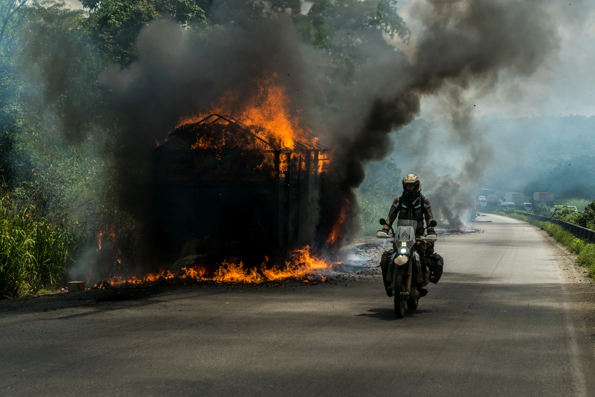 The roads in Nigeria were everything we had been warned about... pure chaos.