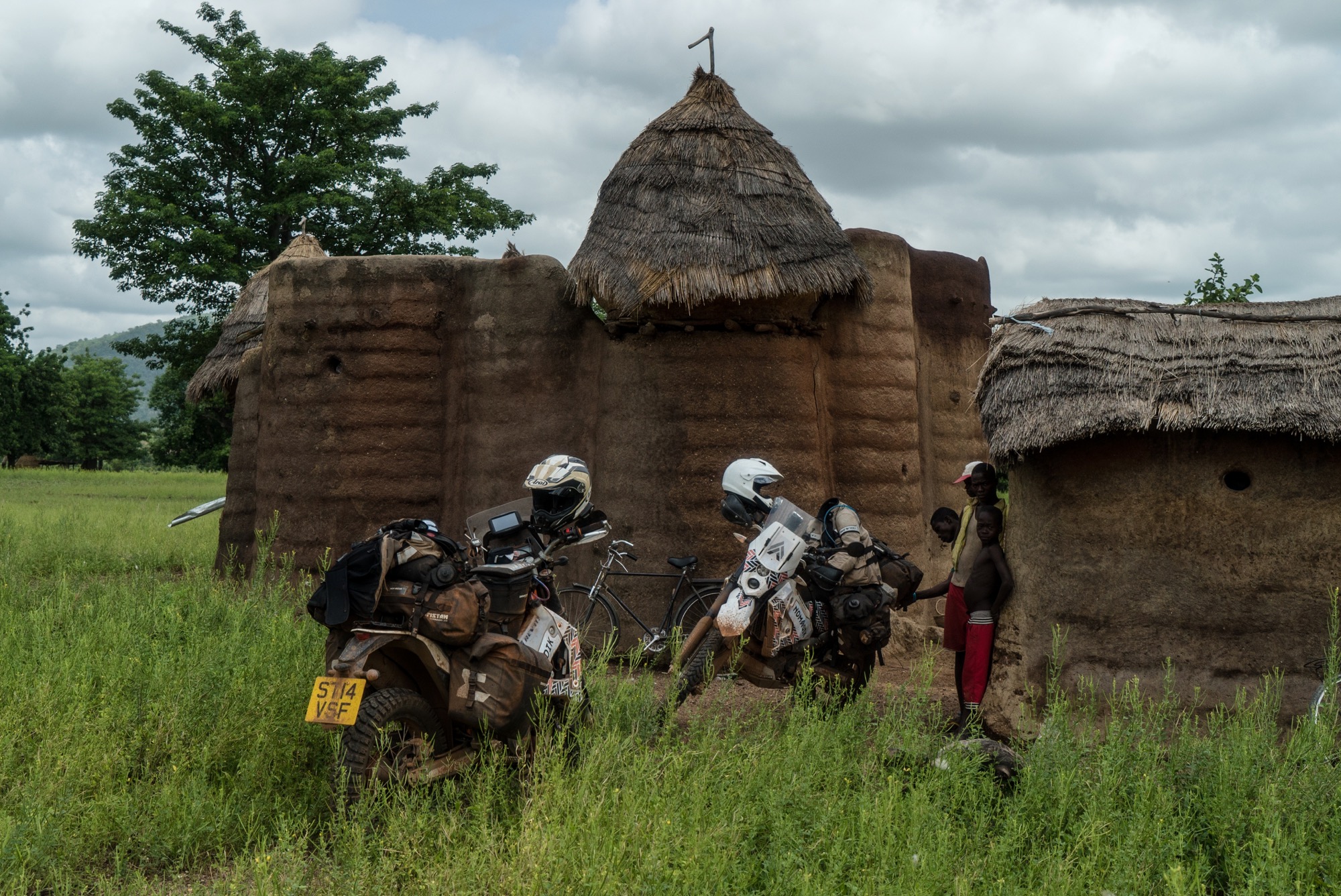   The UNESCO World Heritage site of Koutammakou in Togo. The mud brick huts are notable for being built numerous stories high with living quarters, grain storage and even acting as a fort.  