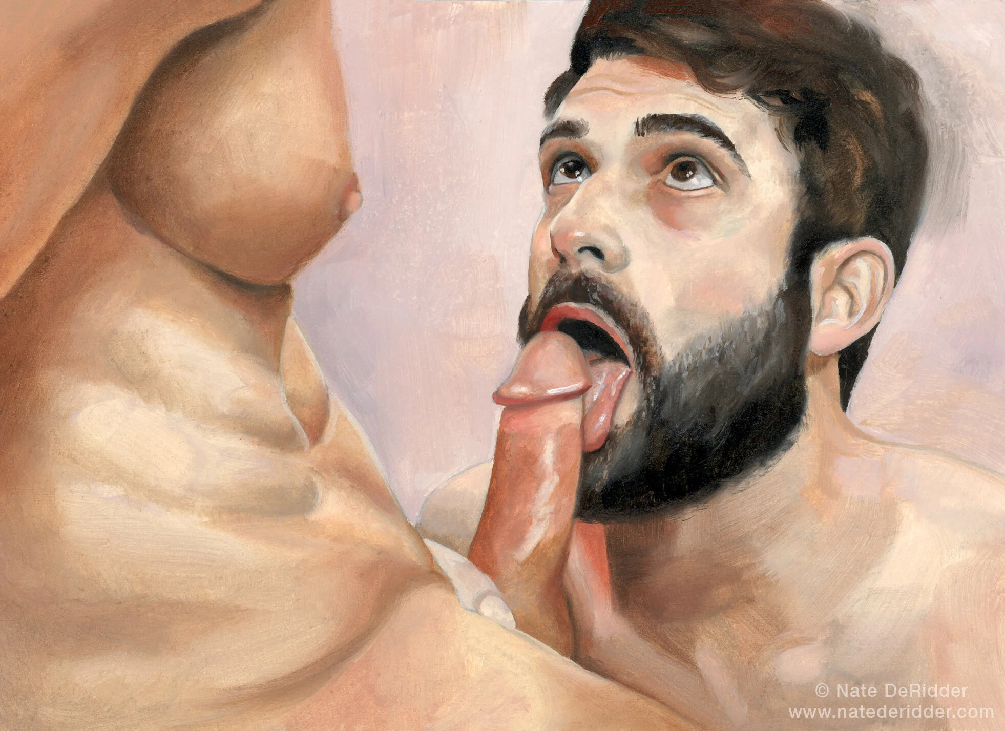 Looking Up Homoerotic Gay Art by Nate DeRidder.jpg