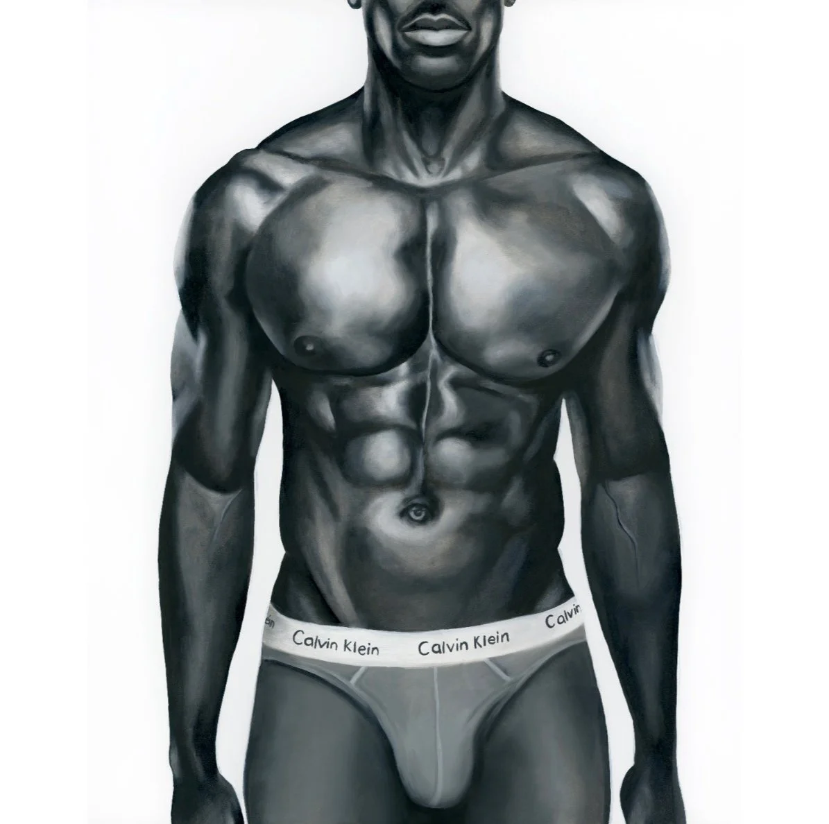 "Gray Briefs" Canvas Print