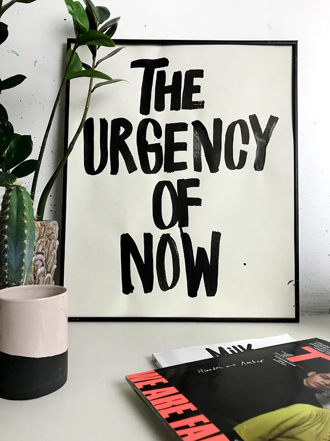 THE URGENCY OF NOW