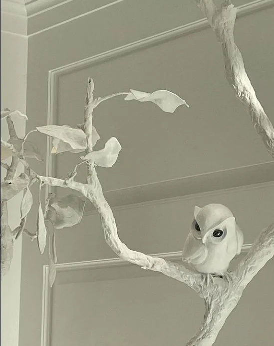 plaster tree sculpture
