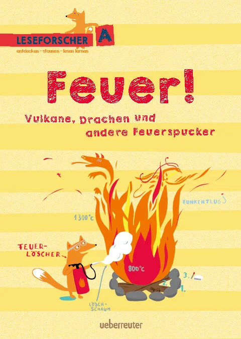 Wie macht man ein Lagerfeuer und wie löscht man es? Was ist ein Feuerfuchs? Und wie heiß ist Lava? Komm mit auf Forscherreise!ISBN 978-3-7641-5060-0