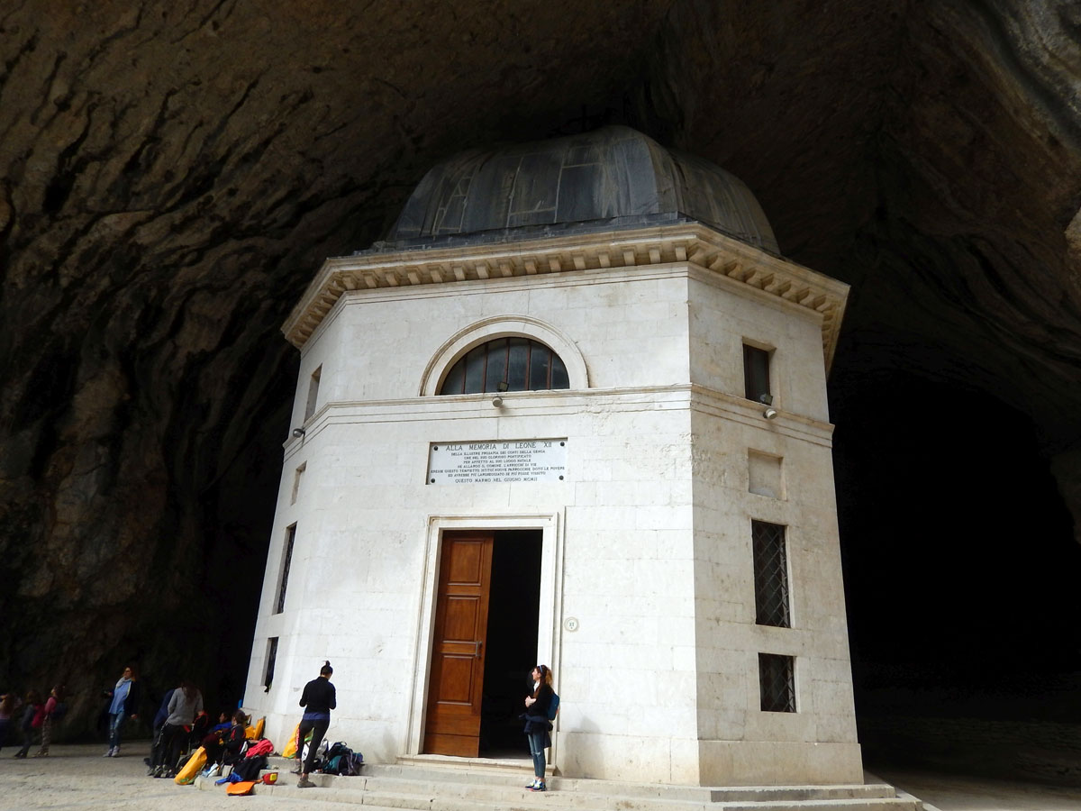 The purity of the building's lines, its geometry and the white luminous travertine from which it is built create this beautiful contrast of artificial building (human ability to build, to create) and nature (power and play of nature in the shape of …