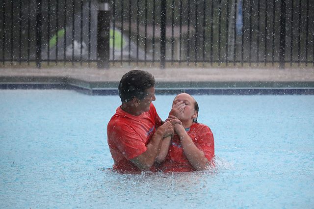 Not even the rain could stop this young heart from showing the world her love for God!