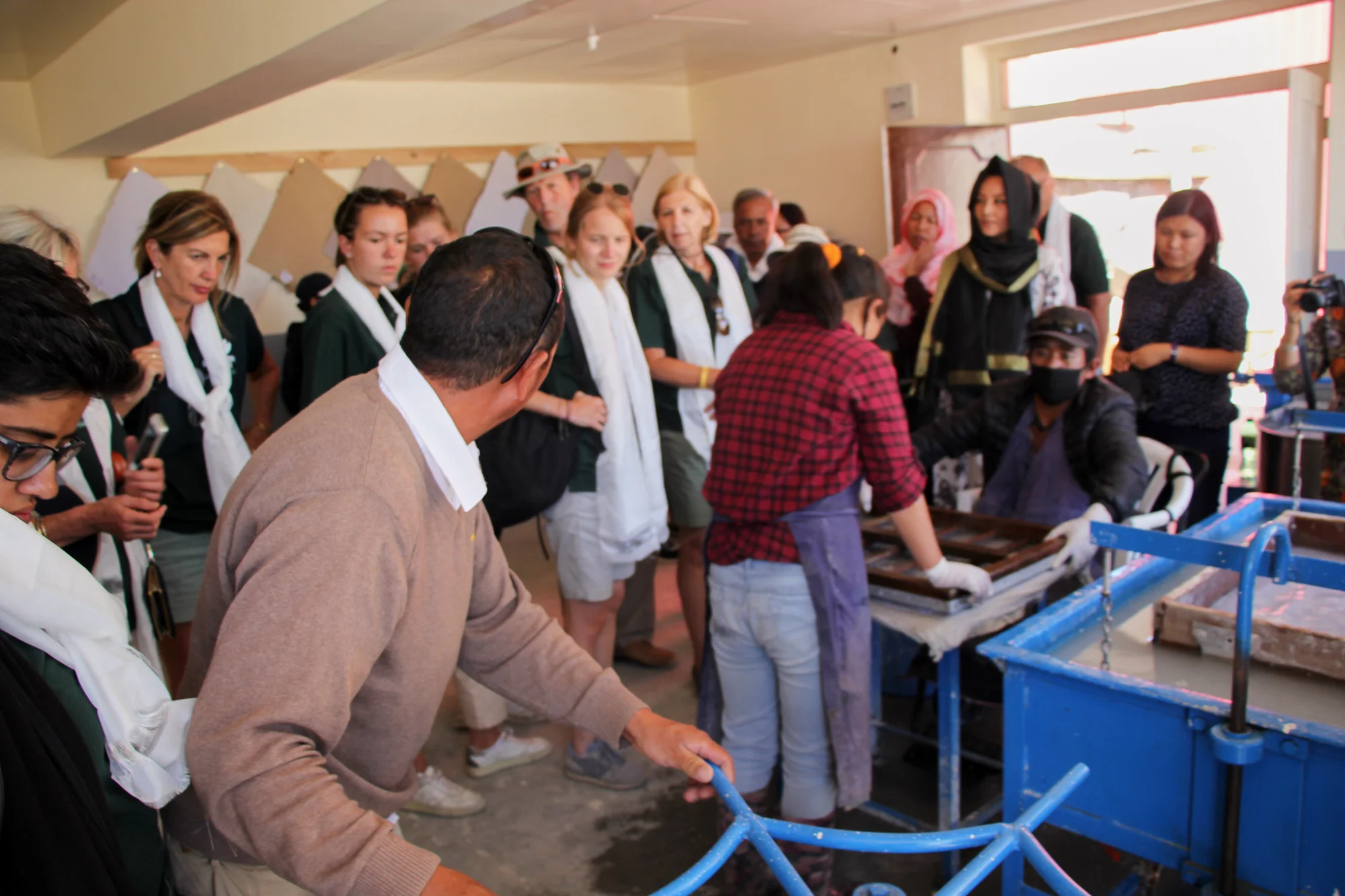 Photograph shows LFT Trustees visit to PAGIR in August 2018.