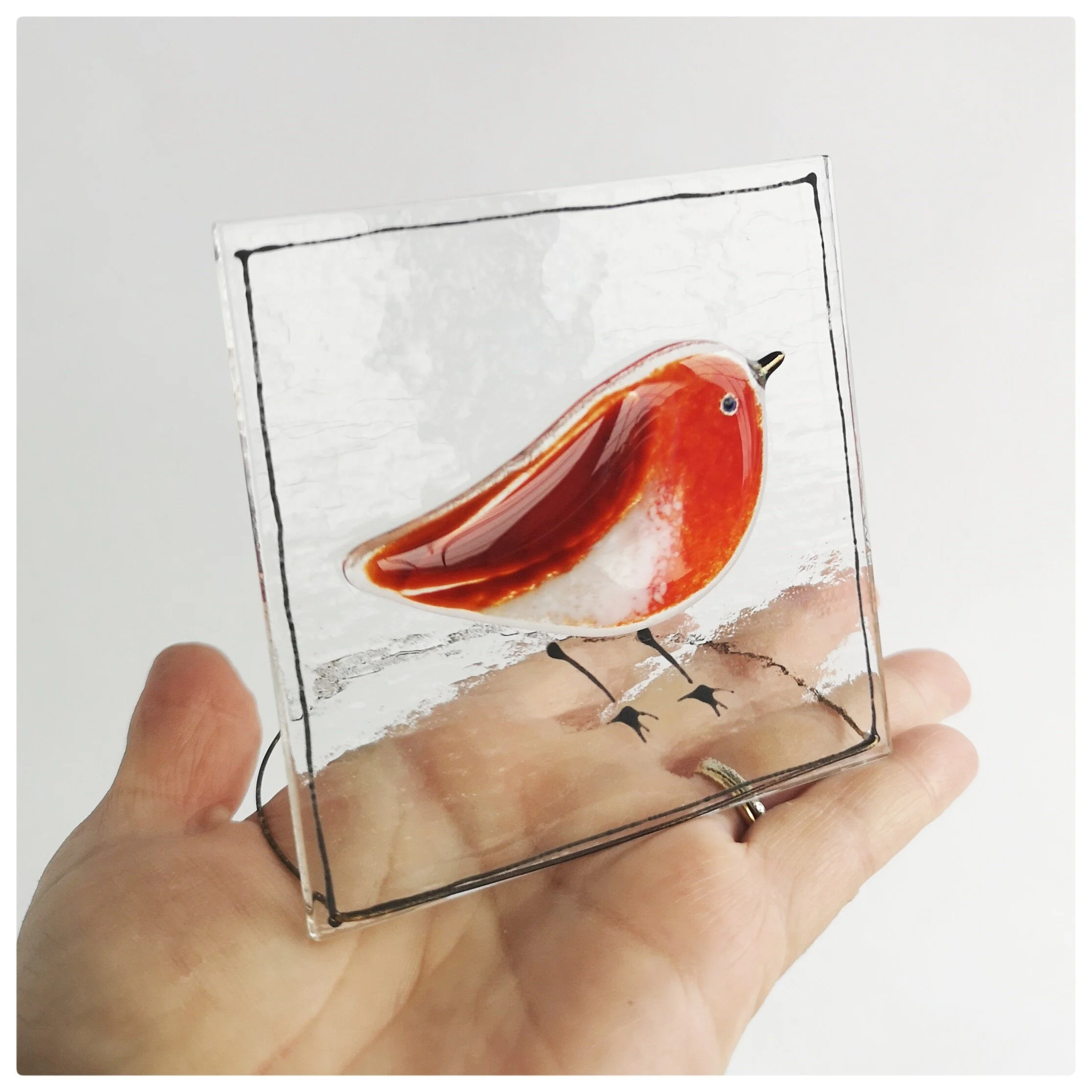 fused glass robin plaque with wire stand by Robyn Coetzee - Glass Designs (1).jpeg