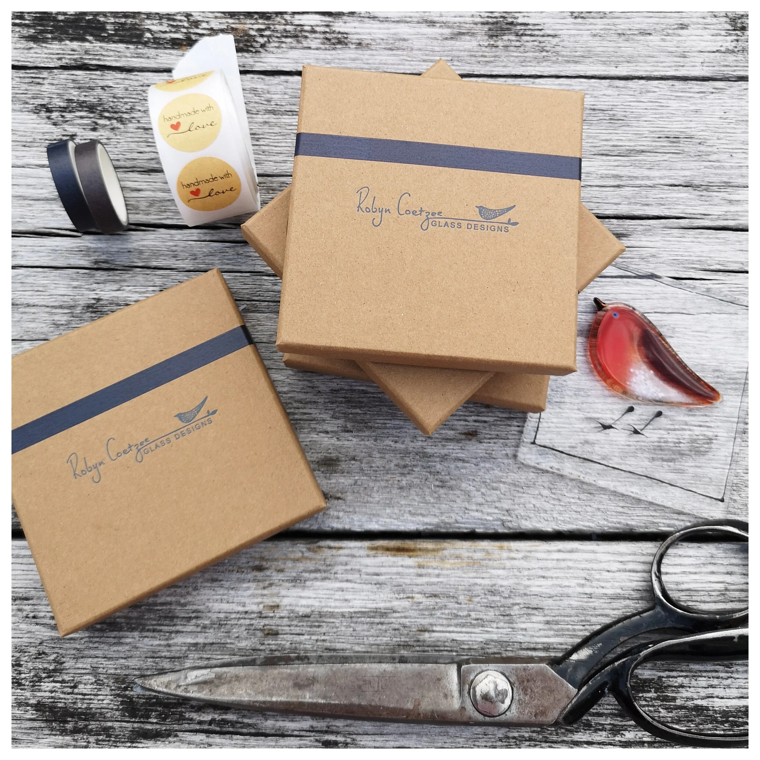 packaging for glass plaque - robyn coetzee 