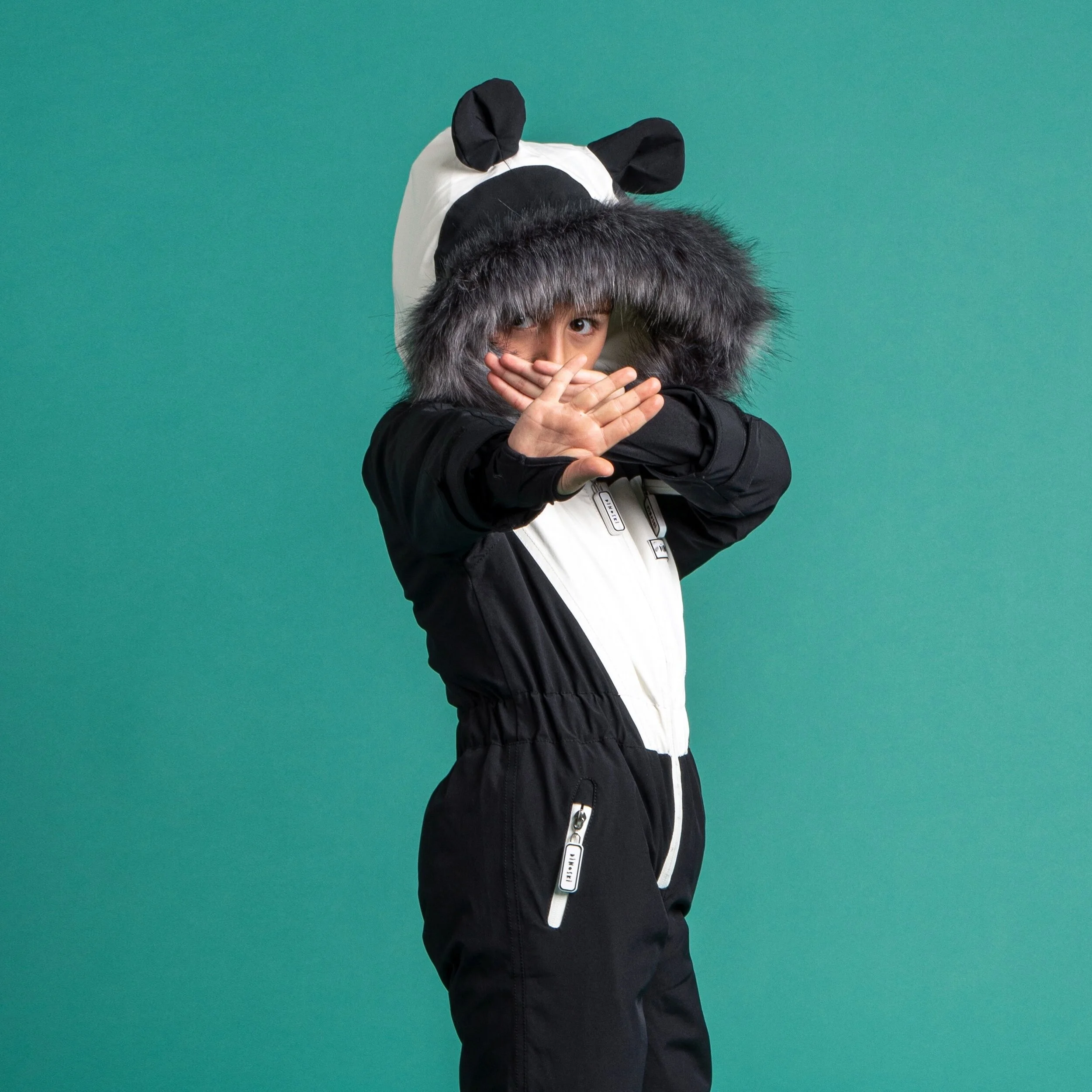 panda snowsuit