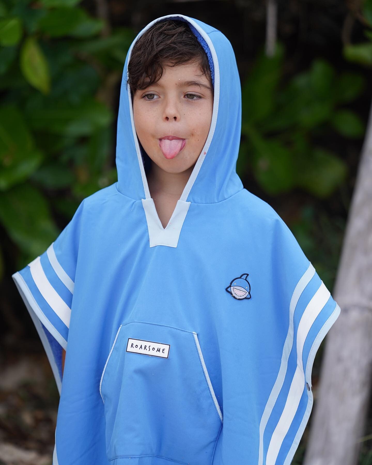 The most popular item so far at our Pop Up Store: 

Reef the Shark Poncho Towel 🦈