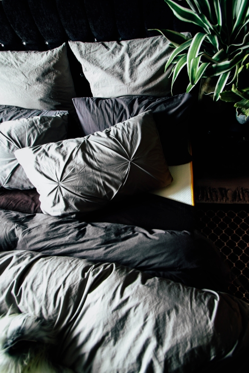 Messy morning bed