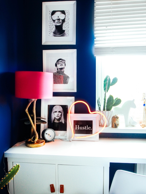 Flamingo lamp without my dodgy pom pom trim x