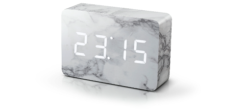 Brick marble click clock - picture courtesy of Bhs