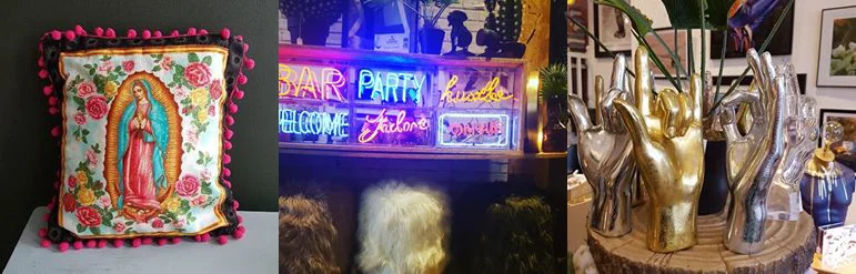 from cushions to neons - you will find something cool for yourself x all images - Thrills of the emporium