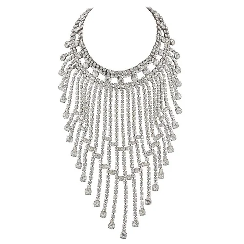 1950s Showgirl necklace. Wonderful, original and huge.