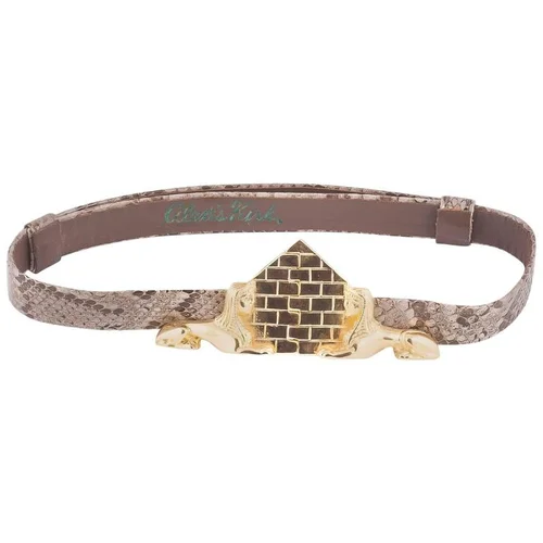 Egyptian Sphinx snakeskin adjustable belt,