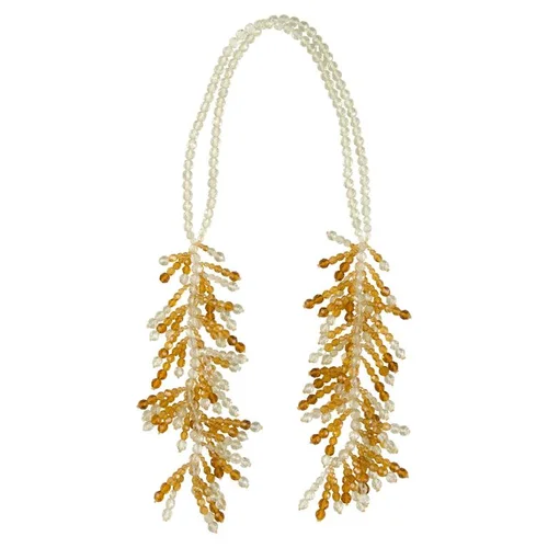 Coppola e Toppo for Christian Dior half crystal waterfall necklace 1950s