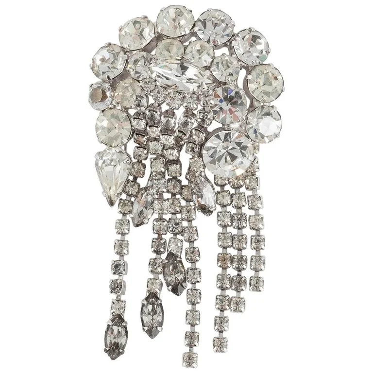 Vintage Crystal Brooch
