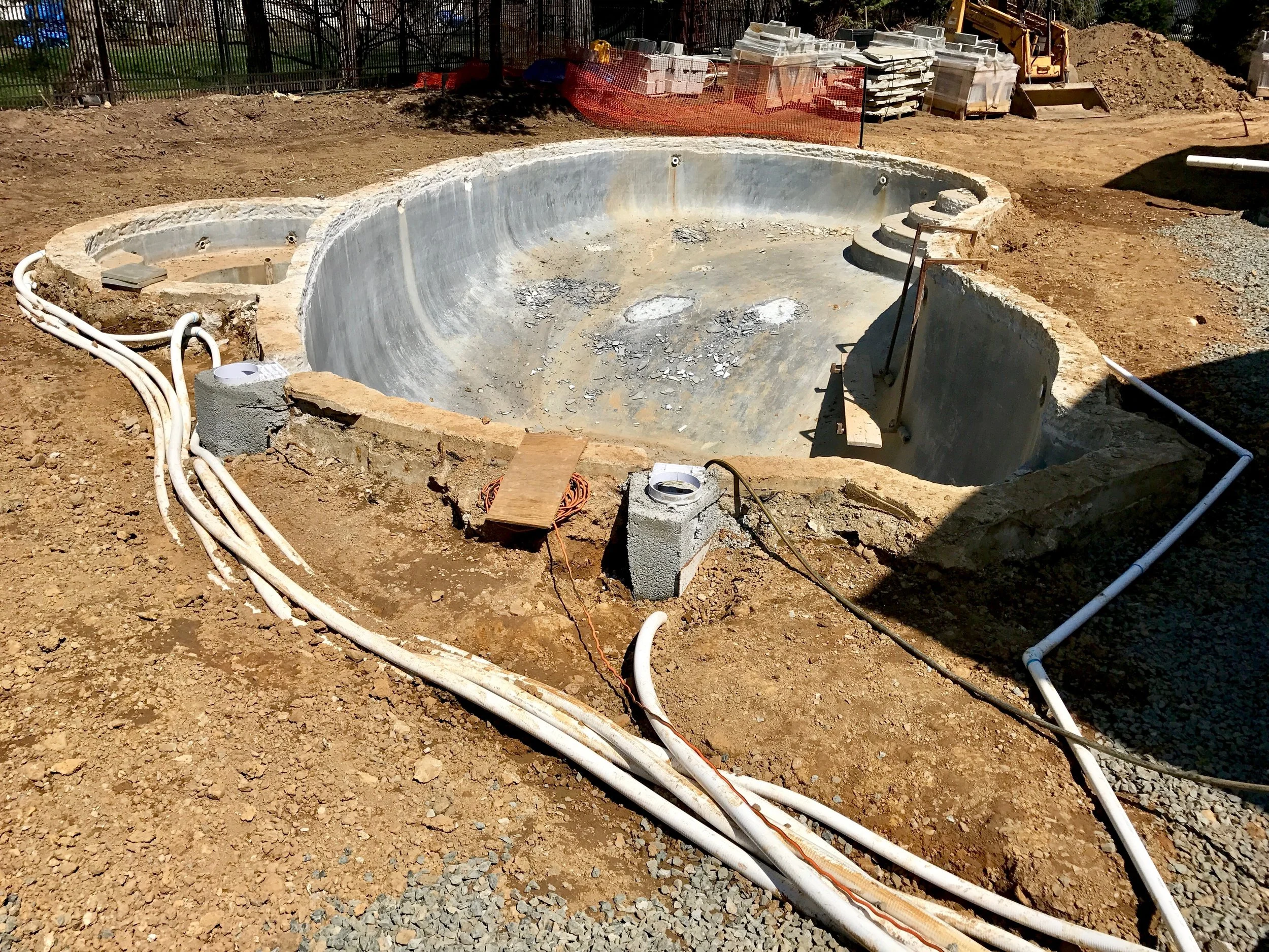 New Jersey pool renovation before