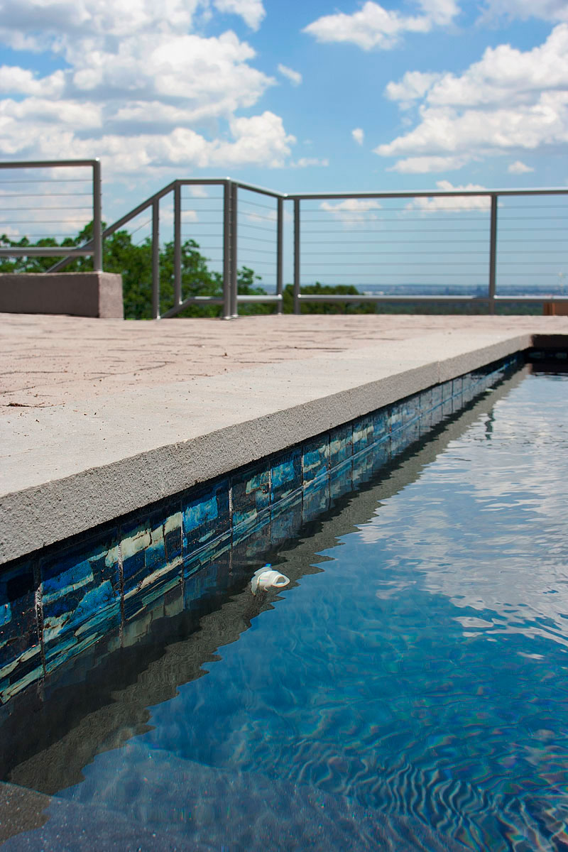 New Jersey pool tile renovation steps acid washed