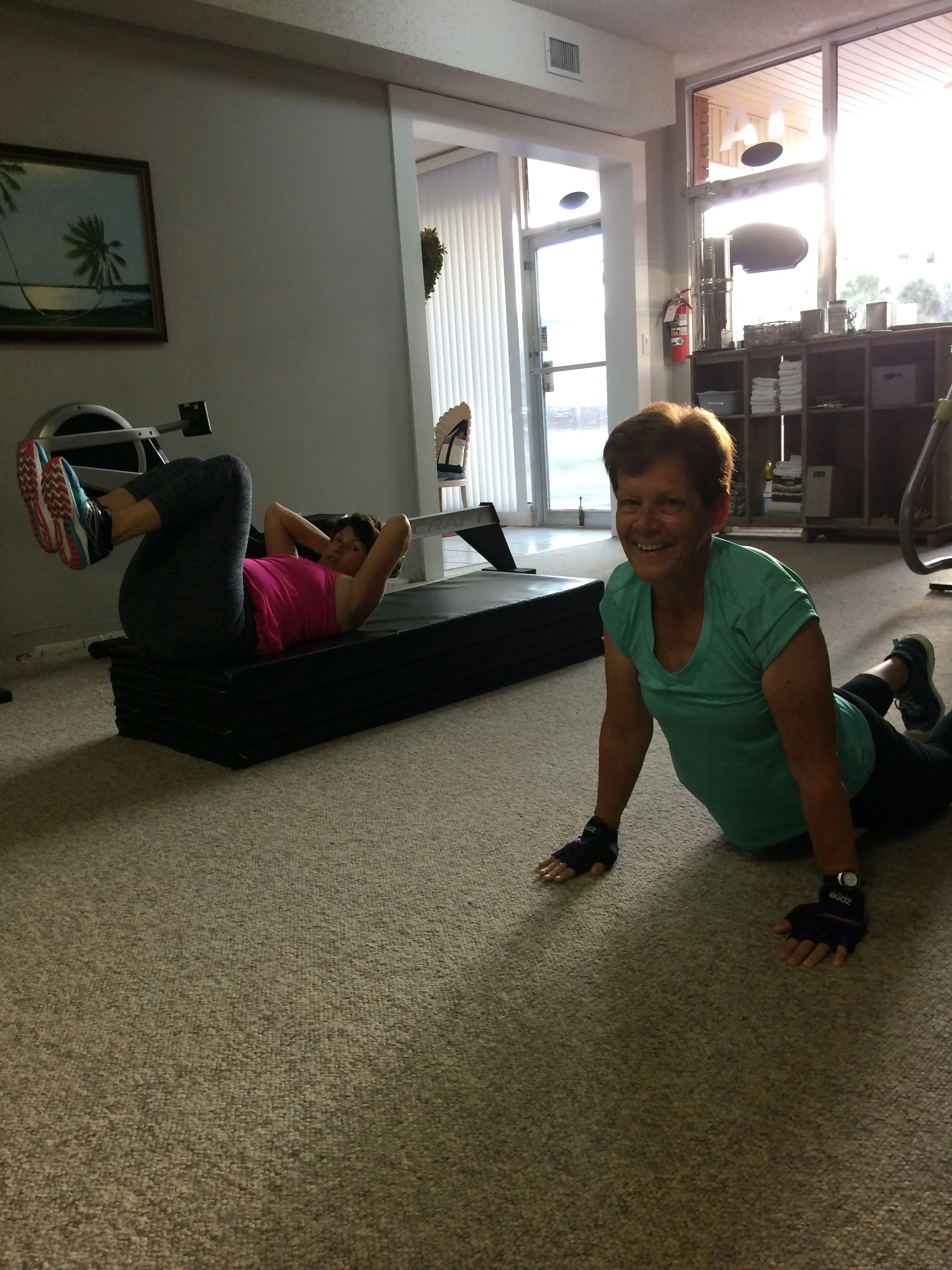 "My grandchildren try to keep up with me!"