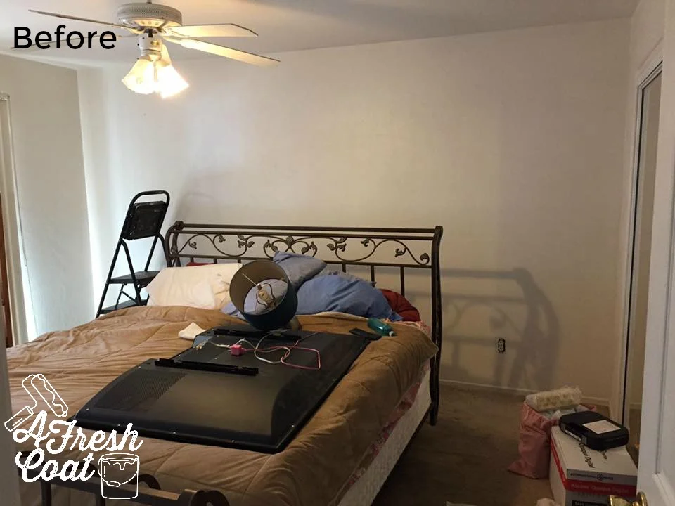 Master Bedroom Stripes | A Fresh Coat Yuma