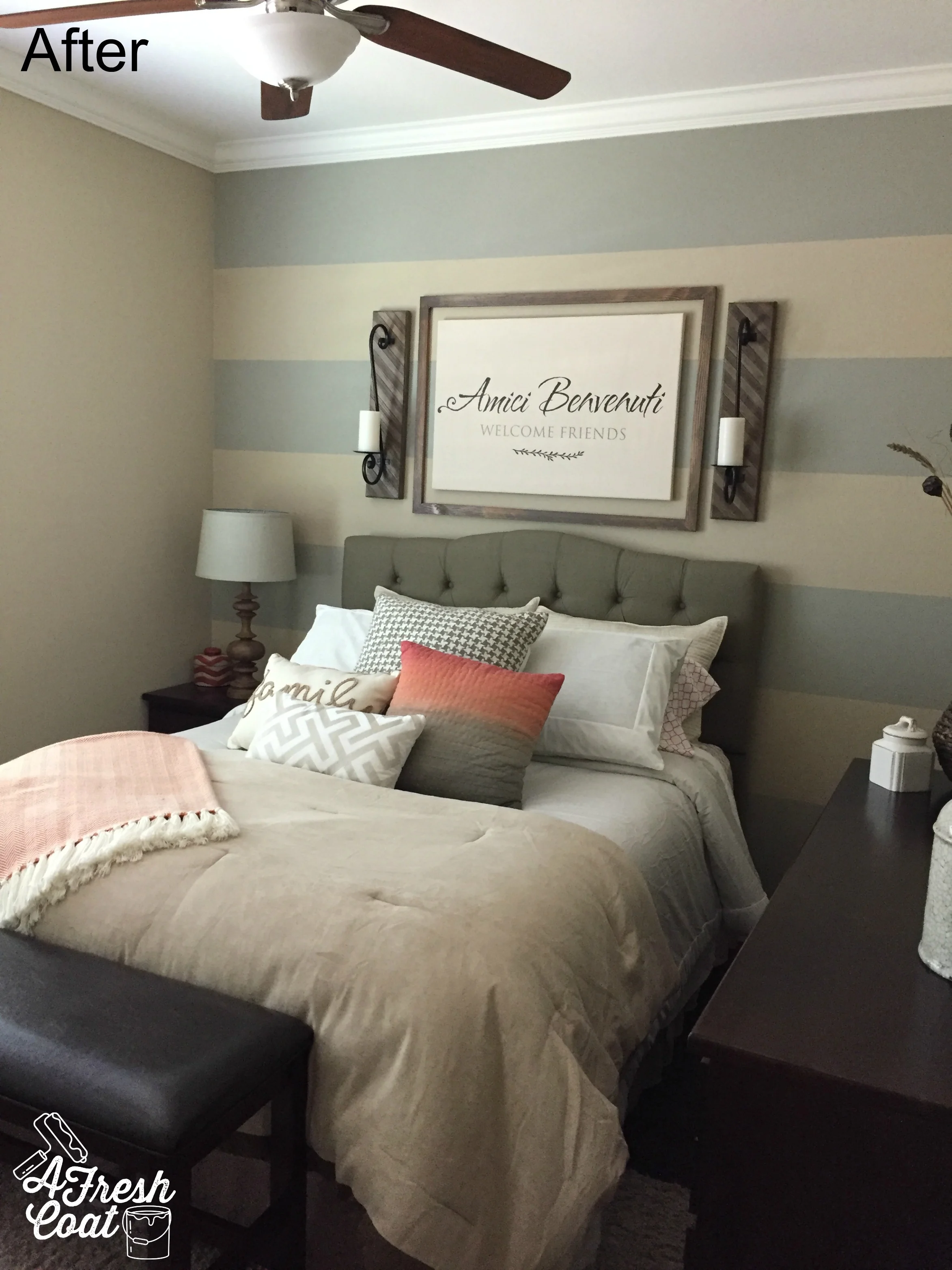 Guest Room Stripes | A Fresh Coat Yuma