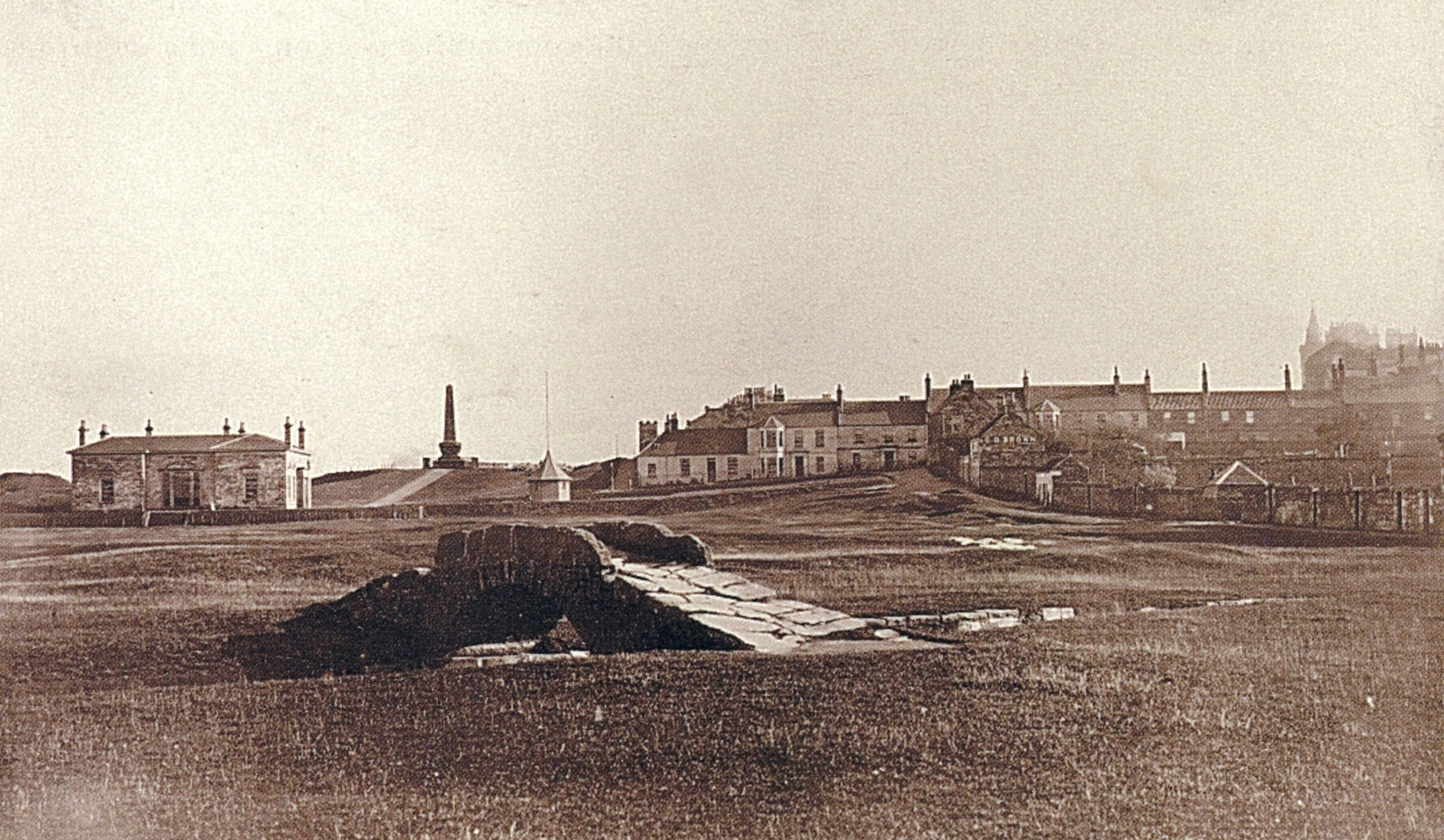 First R&A and also Sandyhill, Allan's house beside 18th green