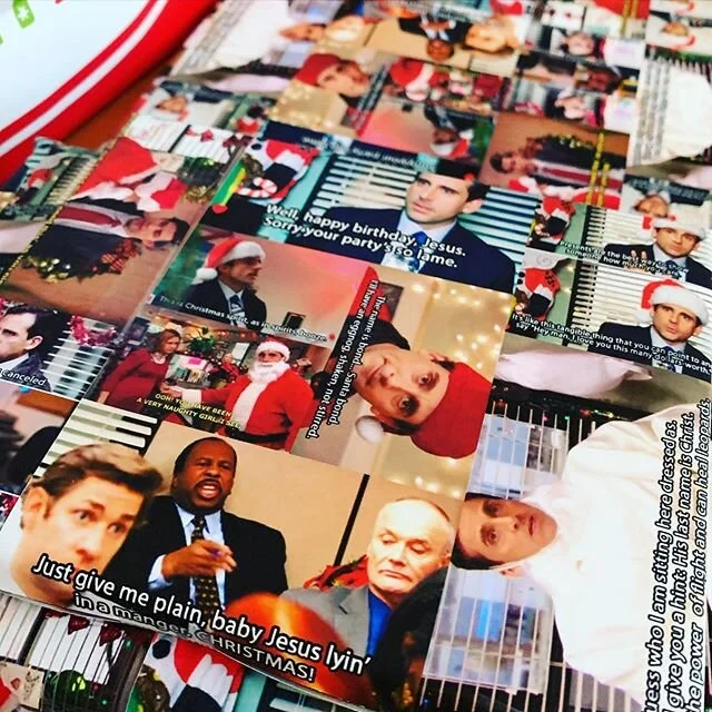 All about the wrapping paper this year. #merrychristmas #sorryyourpartyssolame #wrappersdelight #santabond