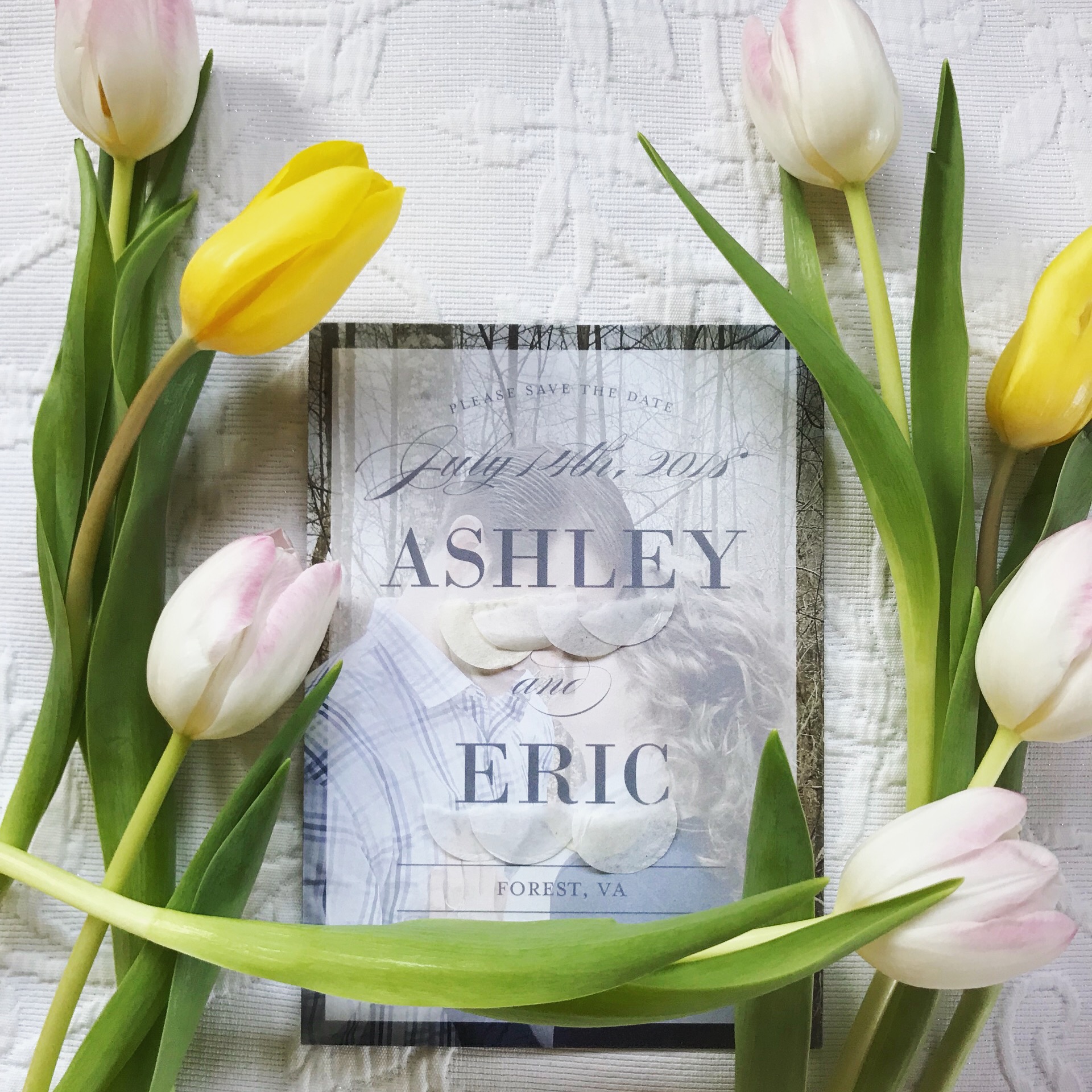 Example: “save the date” cards Eric & Ashley