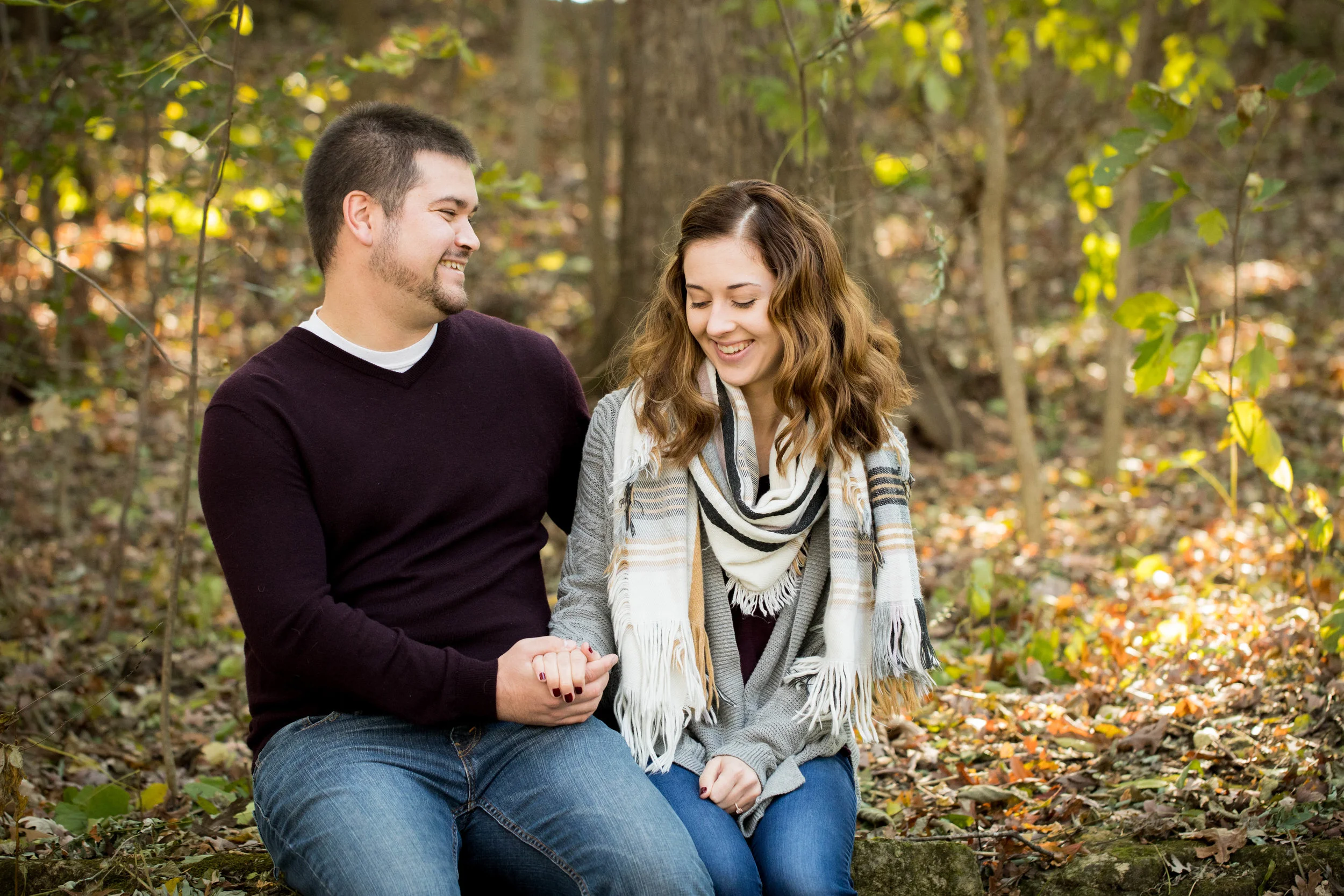 engaged couple madison wi