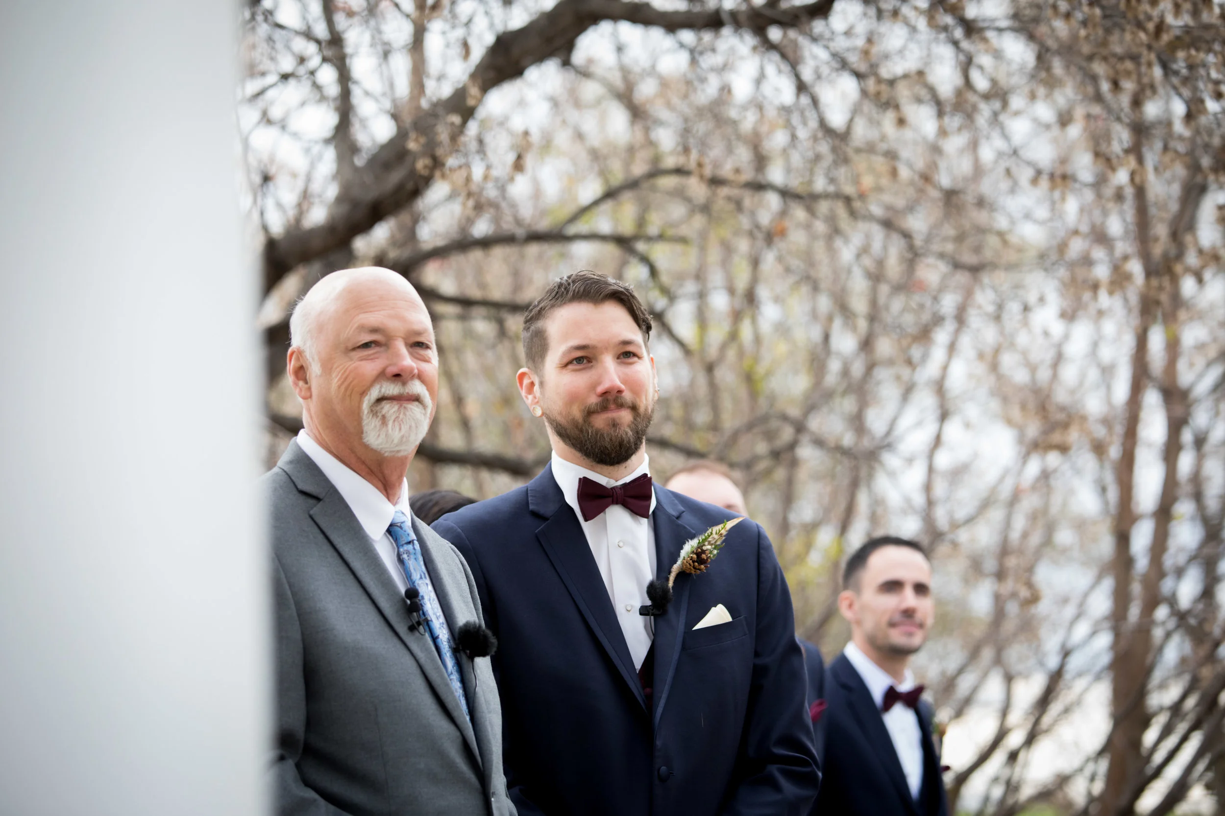 groom at wedding ceremony