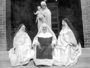 From left to right: Mother Mary Magdalen,Sr. Mary Joseph and Mother Mary Imelda