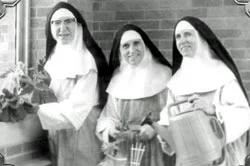From left, Sisters Mary Agnes, Mary of the Pure Heart and Mary of the Visitation