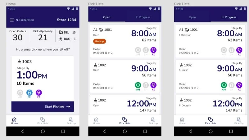 Figma Artboards of AcuPick