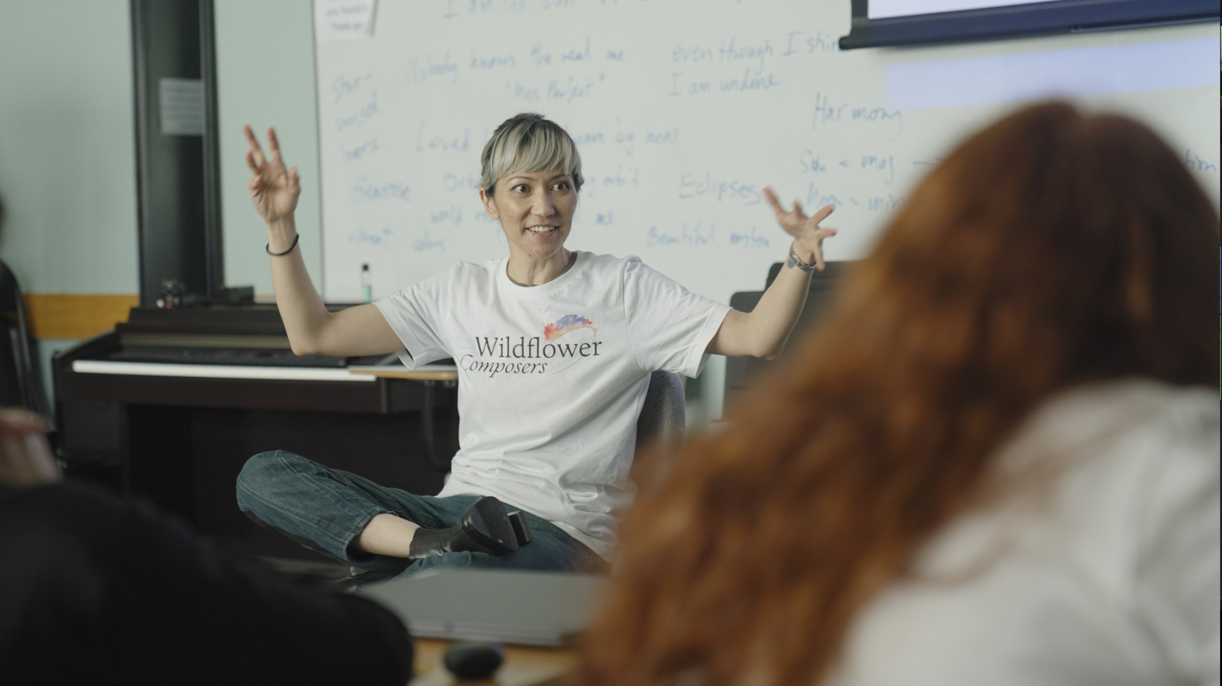 Dr. Melissa Dunphy leading a discussion at the 2024 Festival